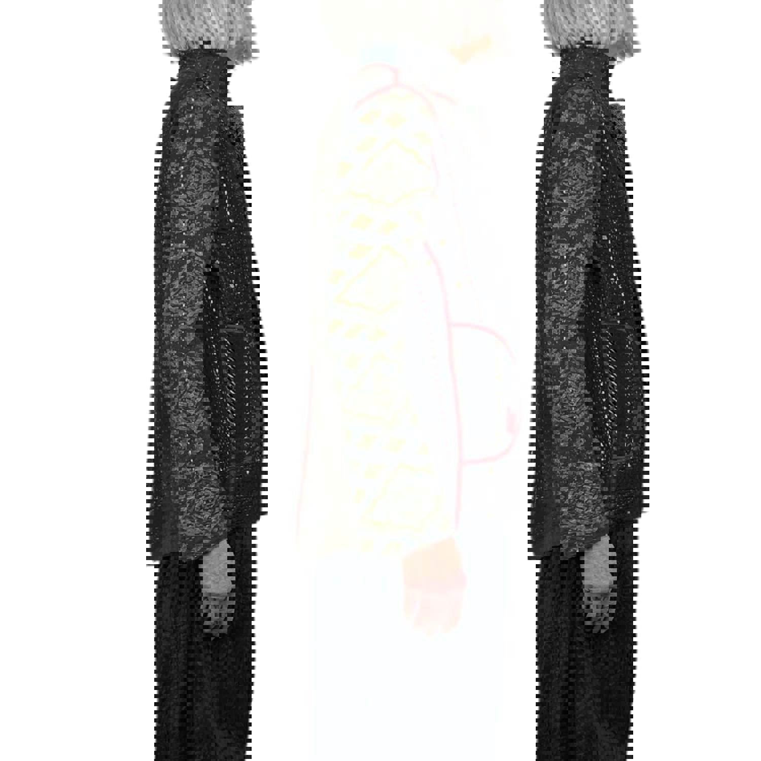 STRIPE RALLIS SIMPLE JACKET - Reversible Classic Fit with Vintage Sari Fabric