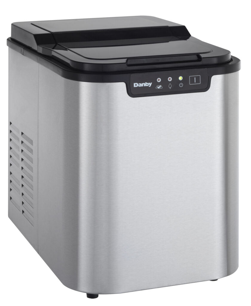 Danby 10 Countertop Ice Maker in Stainless Steel with Self-Cleaning Function
