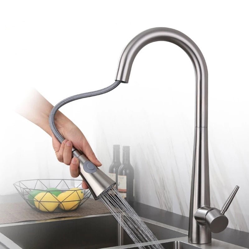 MIRODEMI® Smart Sensor Kitchen Faucet Mixer in White/Matte Black/Brushed Nickel