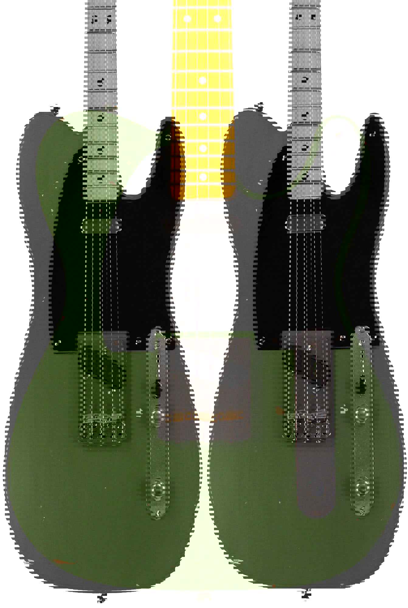 Nash T-52 Guitar, Army Green, Light Aging - Vintage Tele Model with Modern Features