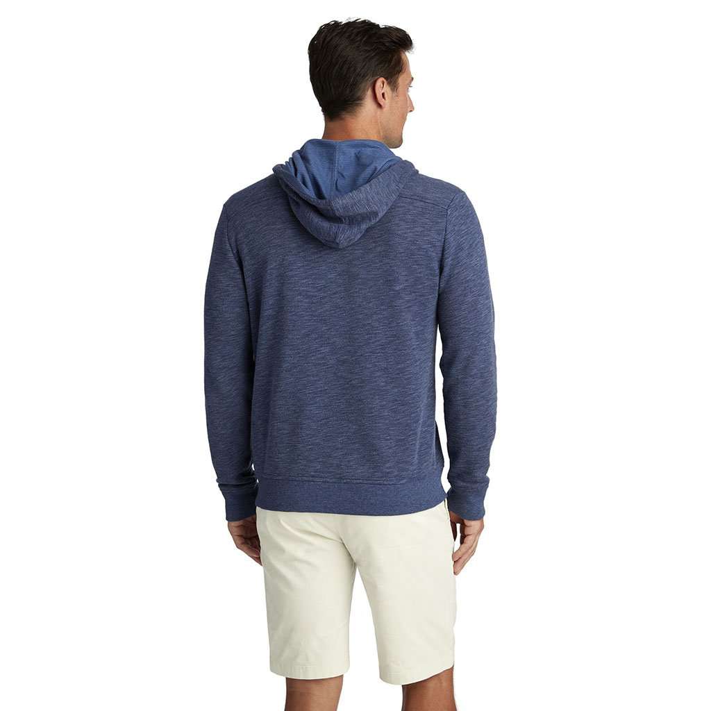 Full Zip Hoodie in Deep Bay by Vineyard Vines