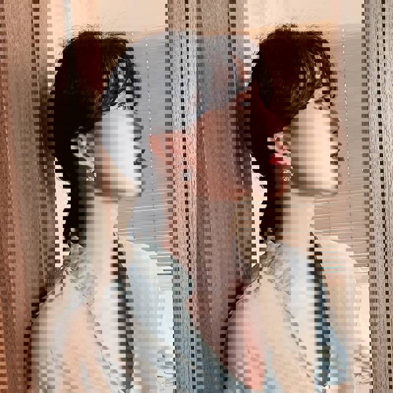 Elegant Square Zircon Drop Earrings for Women - Trendy Crystal Jewelry Gift