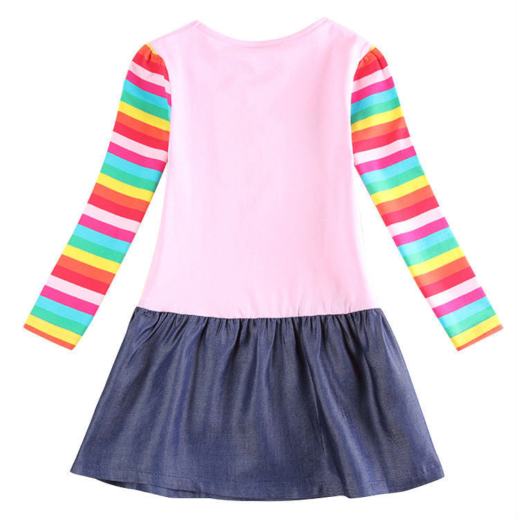 Nova Floral Baby Girl Dress - Long Sleeve Party Dress for Girls
