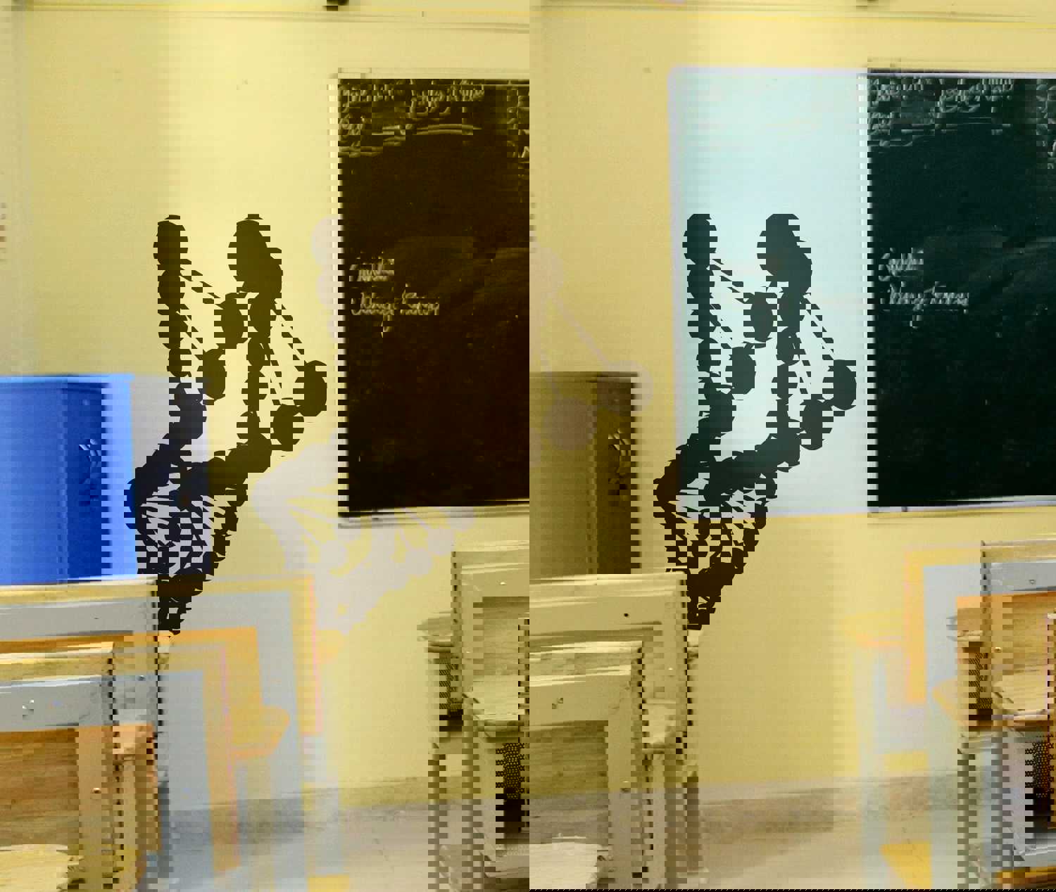 DNA Helix Vinyl Wall Decal Sticker - Science Classroom Decor