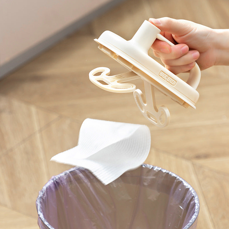Magic Brush with 50pcs Disposable Rag - Kitchen Cleaning Gadget