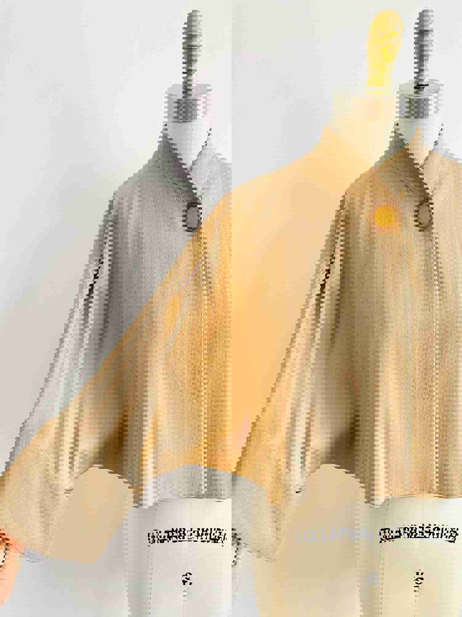 Vintage 1950s Dolman Sleeves Wool Caplet Jacket