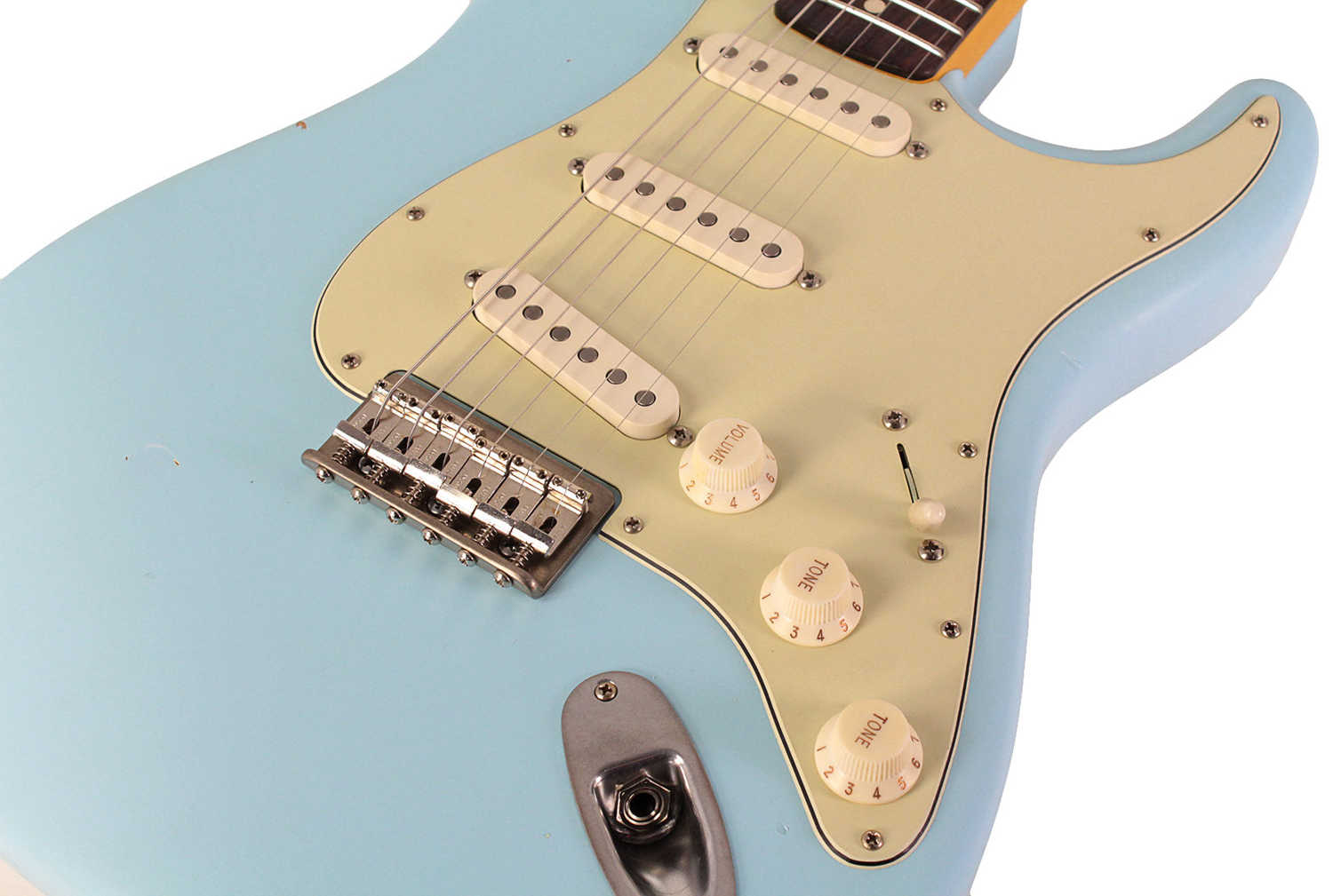 Nash S-63 Guitar, Sonic Blue, Hardtail, Light Aging