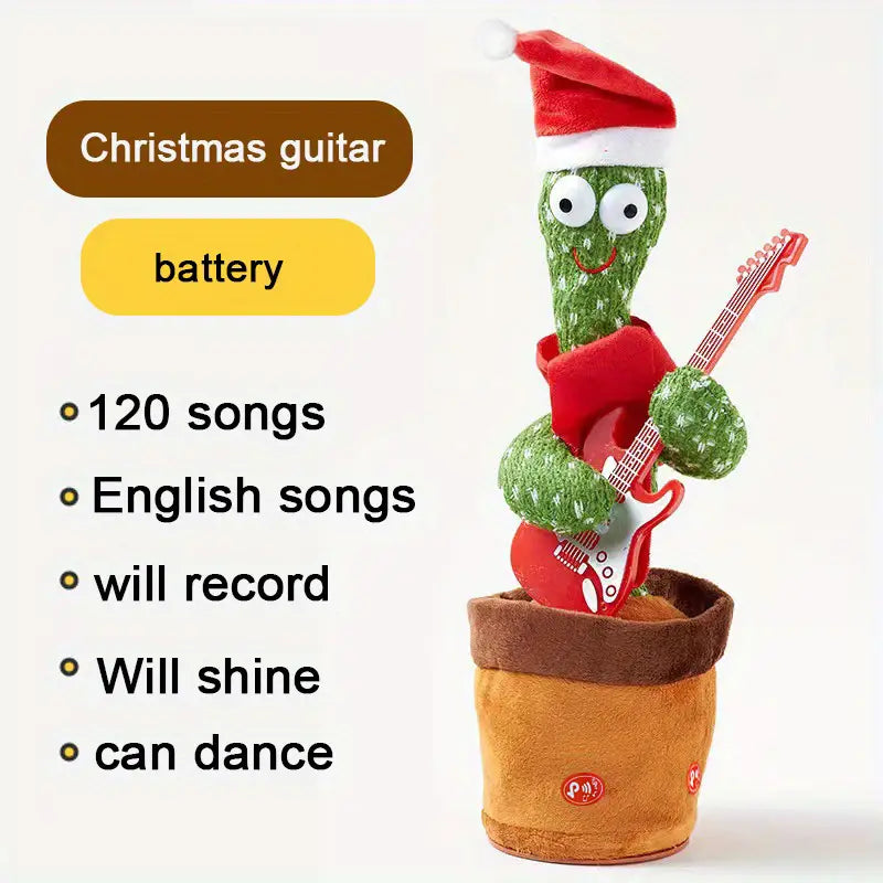 Talking Dancing Cactus Toy with Lighting - Fun Educational Plush Toy for Kids