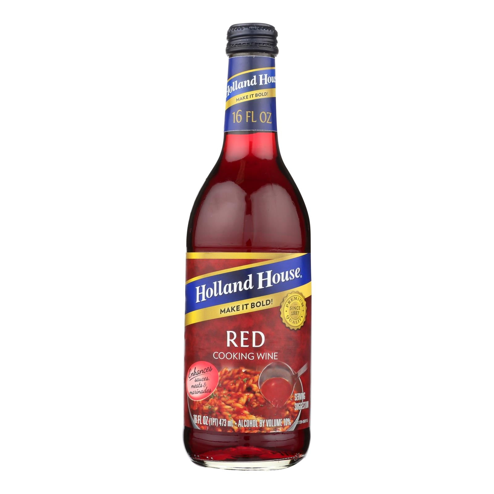 Holland House Red Cooking Wine - Case Of 12 - 16 Fl Oz