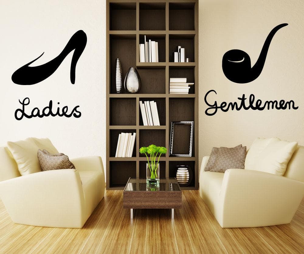 Vinyl Wall Decal Sticker - Ladies and Gentlemen (OS_MB1119)
