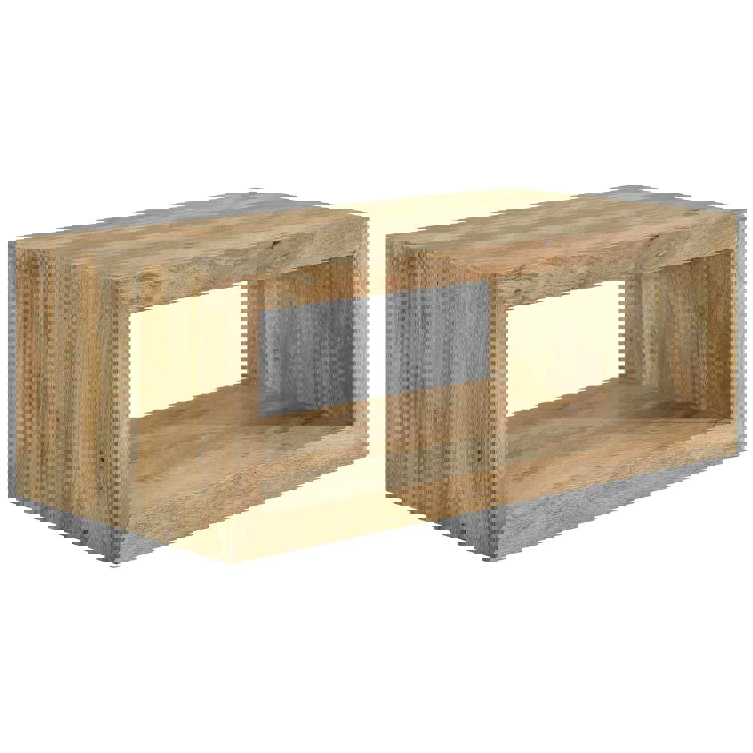 Benton Rectangular Solid Wood Coffee Table Natural