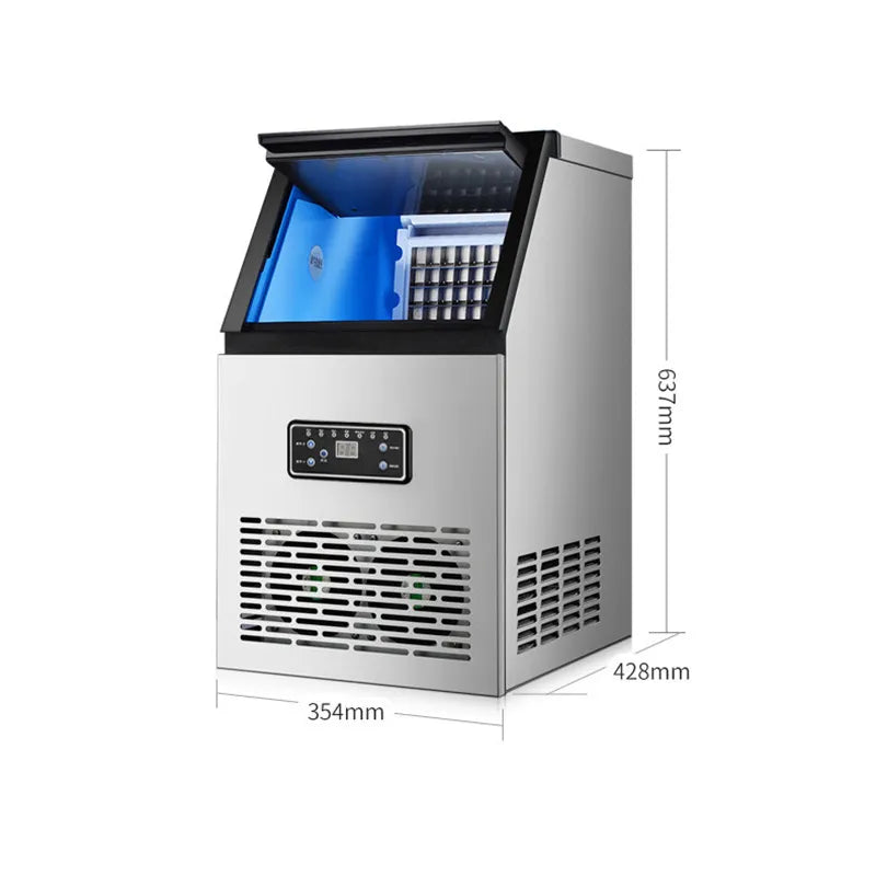 60KG 70KG 80KG Commercial Cube Ice Machine for Bar, Coffee Shop, Tea Shop, or Home Use