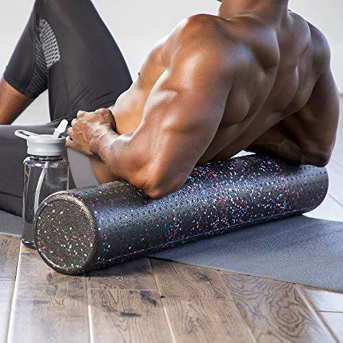 High Density Muscle Foam Rollers by Day 1 Fitness – 4 Sizes & 7 Colors for Sports Massage & Therapy