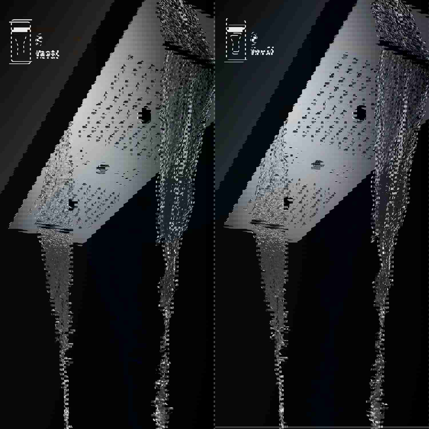 EDEN CHROME | Luxury 36 Inches Complete LED Music Shower Set with Multiple Spray Functions