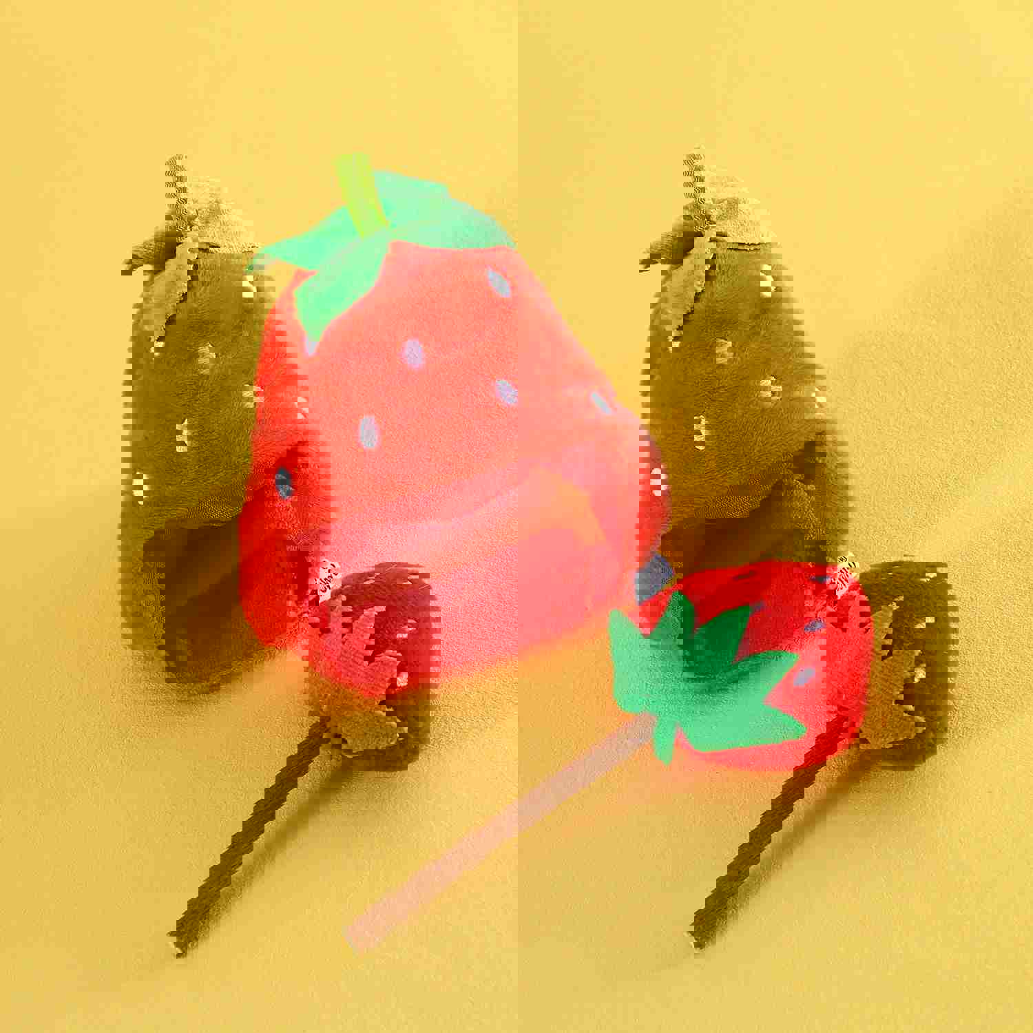 Fruit Hat & Molar Stick Set for Pets: Fun Photography Accessories, Cat Supplies