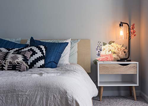 SylkyClover Flower Wall Decals - Rose Flower Peel and Stick Wall Decor (26.75 x 16.5 inches, Coral)