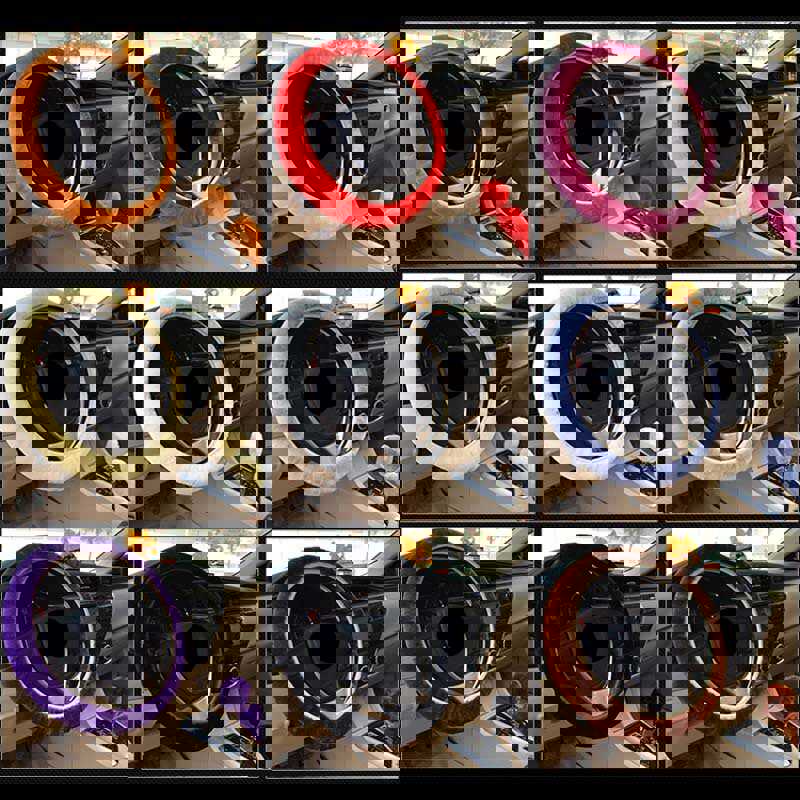 Universal Plush Car Steering Wheel Cover Winter Set - 3-Piece Fur Car Interior Accessories