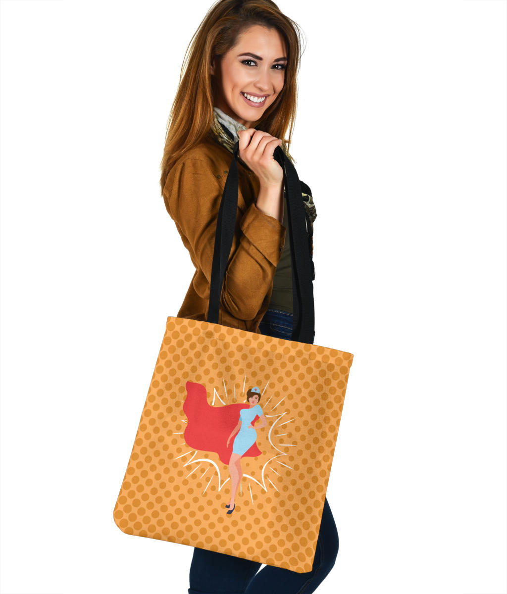 Healthcare Hero Cloth Tote Bag - Premium Poly Cotton Double-Sided Print