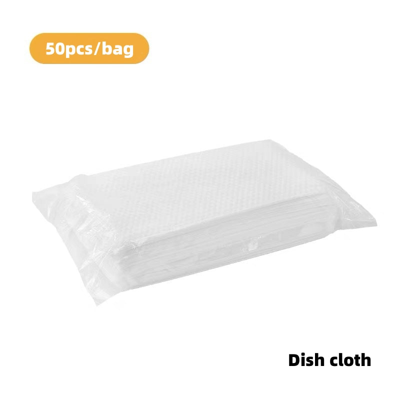 Magic Brush with 50pcs Disposable Rag - Kitchen Cleaning Gadget