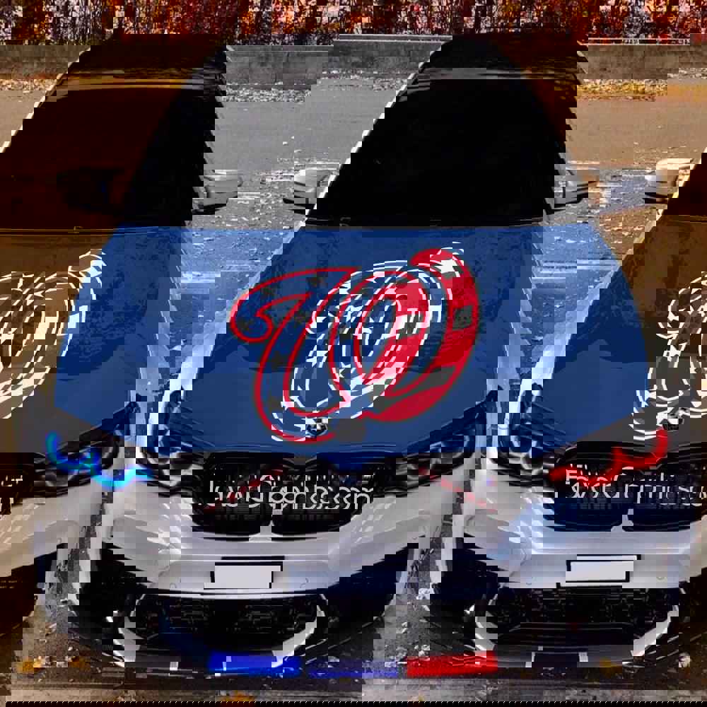 Washington Nationals Itasha Car Vinyl Hood Wrap Decal Sticker