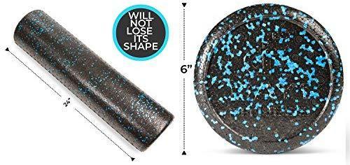 High Density Muscle Foam Rollers by Day 1 Fitness – 4 Sizes & 7 Colors for Sports Massage & Therapy