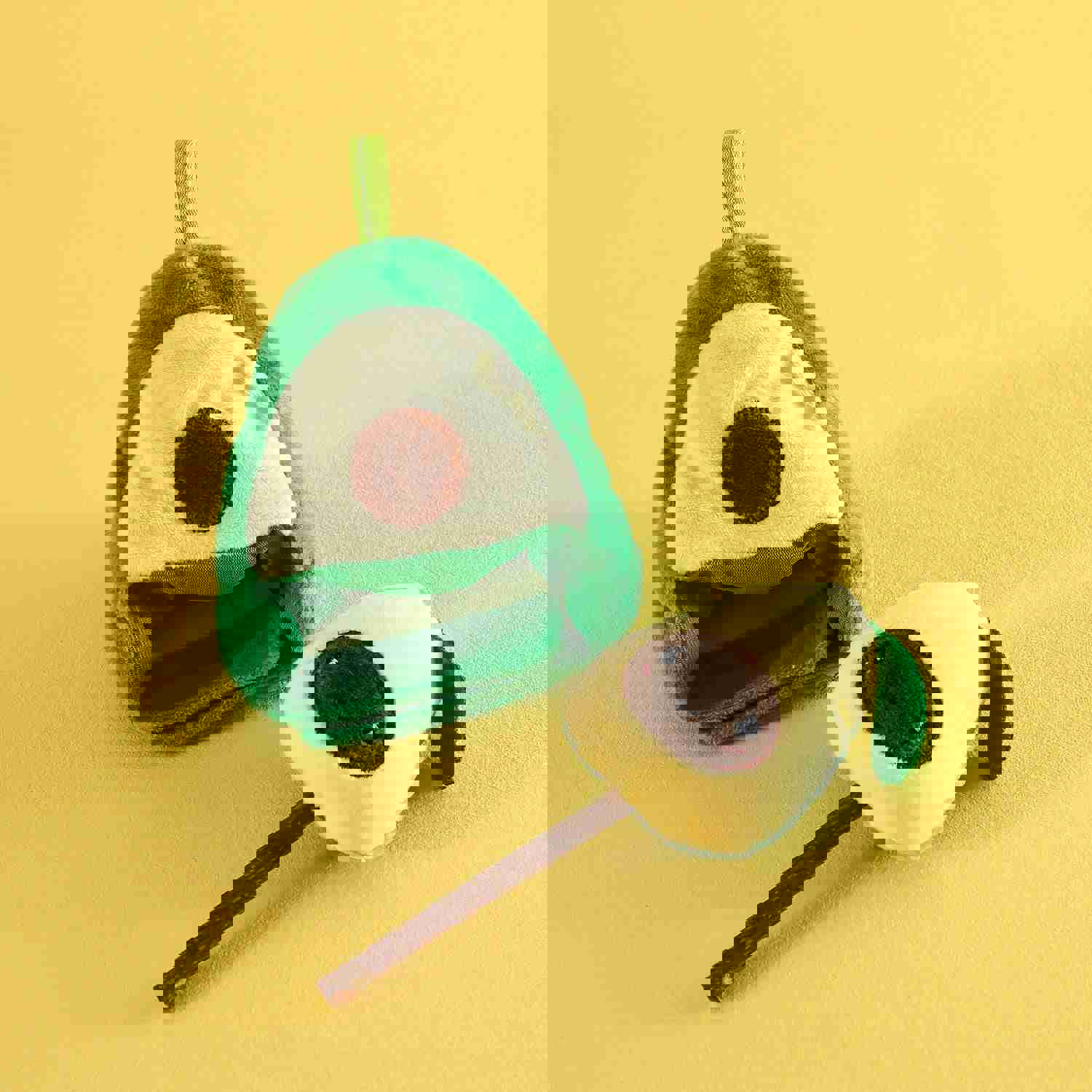 Fruit Hat & Molar Stick Set for Pets: Fun Photography Accessories, Cat Supplies