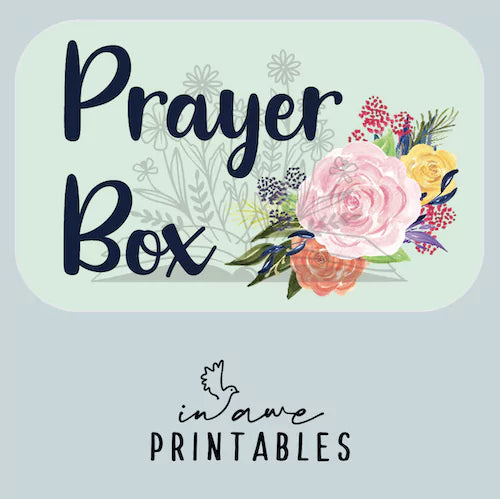 DIY Prayer Box Printable - Our Father & Lords Prayer Craft Kit