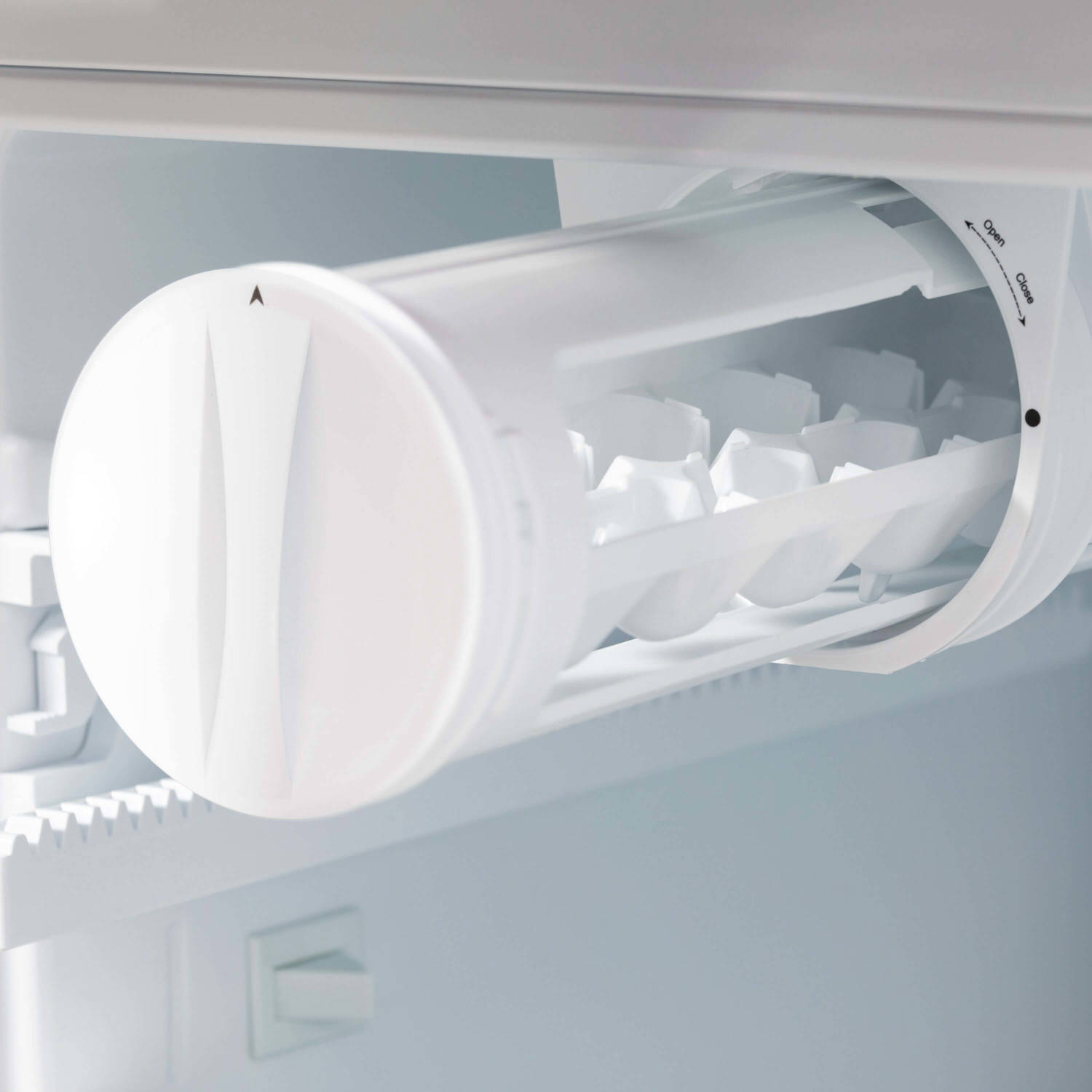 ZLINE 36 in. Autograph Edition 22.5 cu. ft 4-Door French Door Refrigerator with Ice Maker in Stainless Steel with Champagne Bronze Square Handles