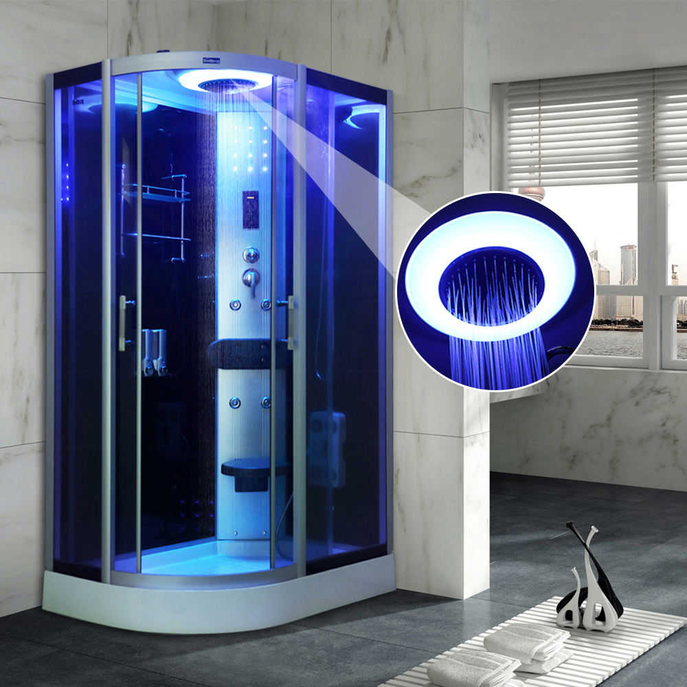Modern High-tech Shower Enclosure with Computer Panel