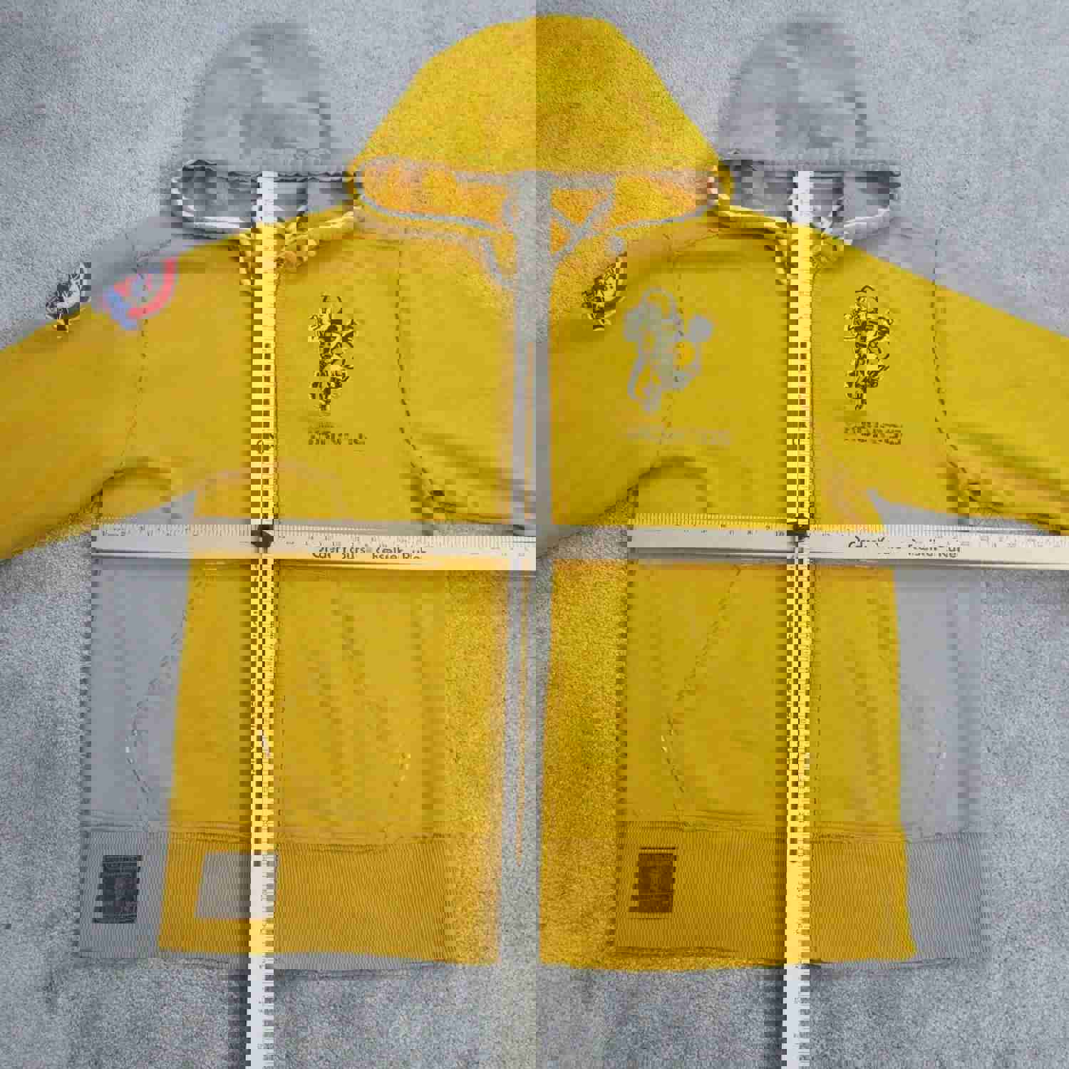 NFL Men's Full Zip Hoodie Sweatshirt - Yellow, Size Large