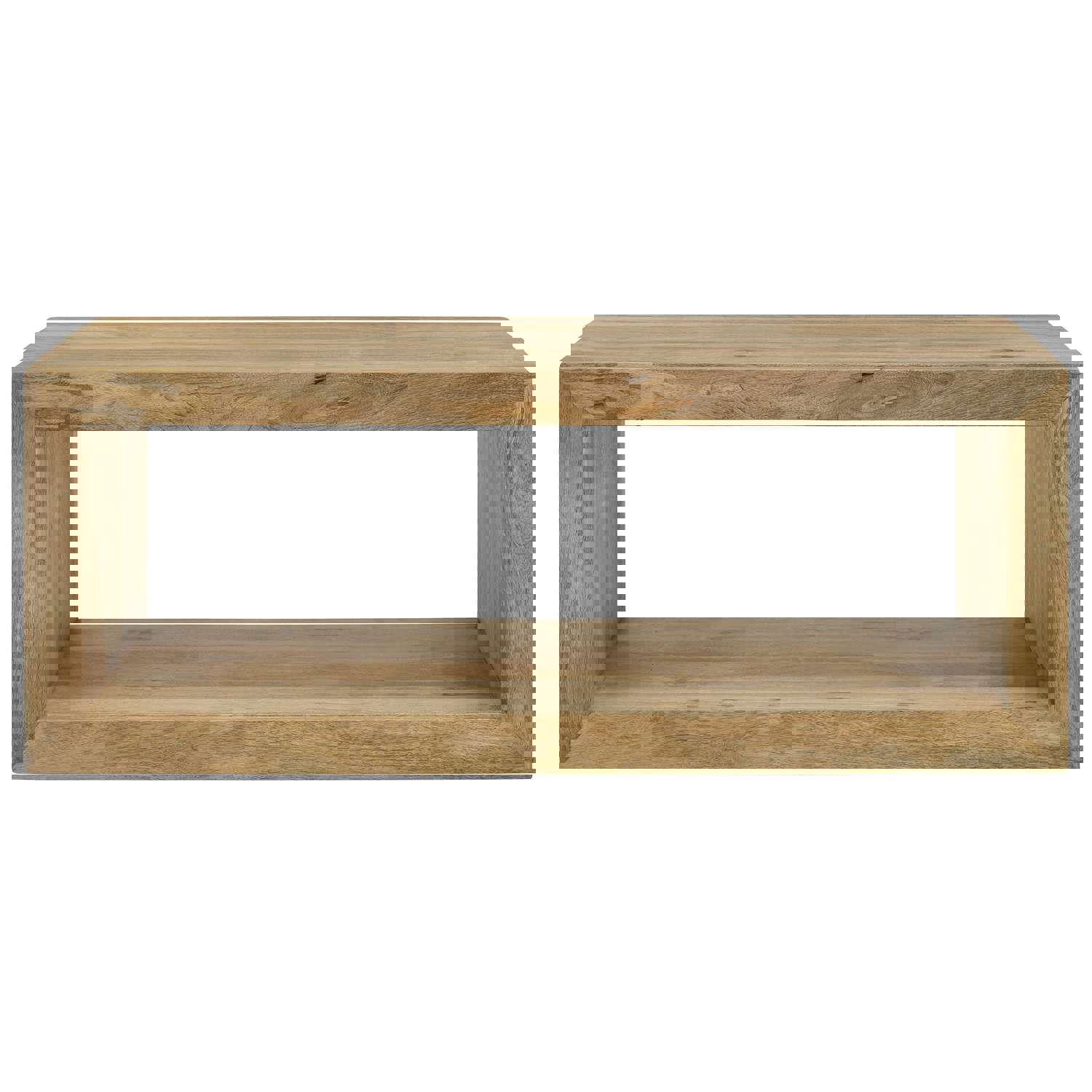 Benton Rectangular Solid Wood Coffee Table Natural