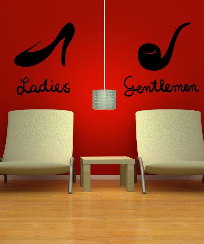 Vinyl Wall Decal Sticker - Ladies and Gentlemen (OS_MB1119)