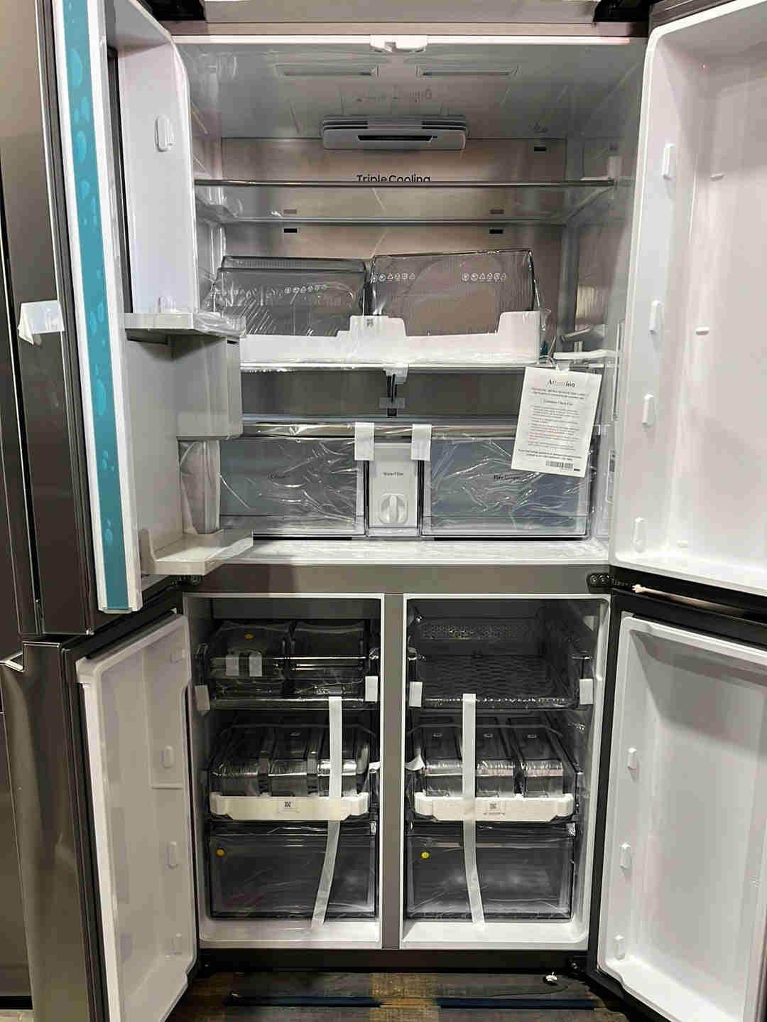 Samsung 29 cu. ft. 4-Door Flex French Door Refrigerator with WiFi, Beverage Center and Dual Ice Maker - Stainless Steel