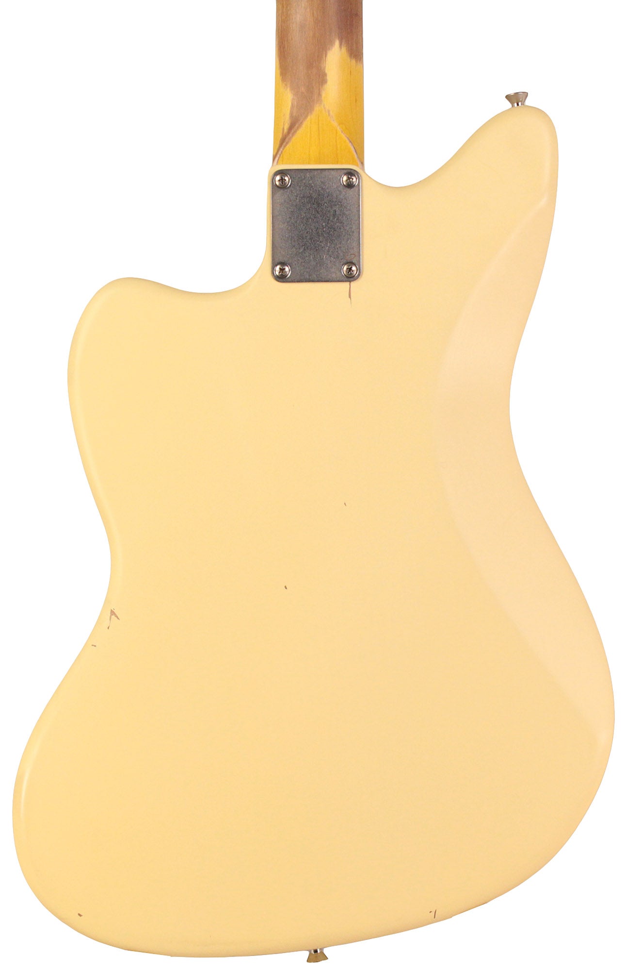 Nash JM-63 Jazzmaster Guitar, Vintage White, Light Aging