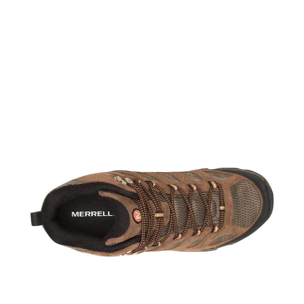 Merrell Mens Moab 3 Mid Waterproof Hiking Boots - Earth Brown