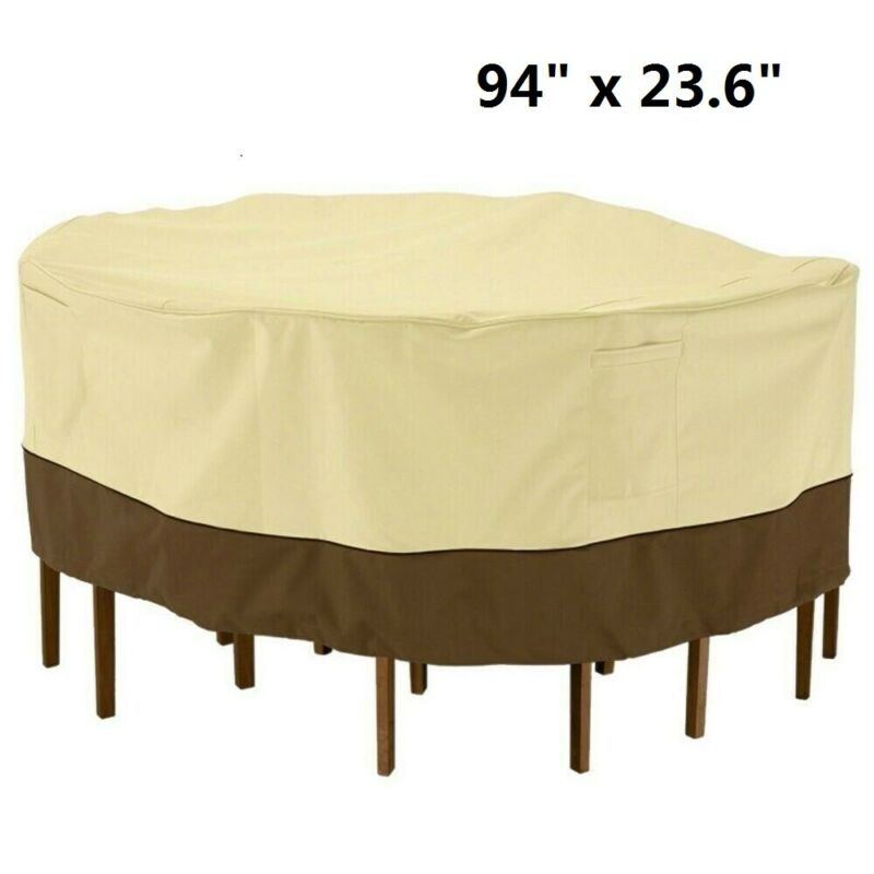 Outdoor Round Table & Chairs Cover 94 Waterproof
