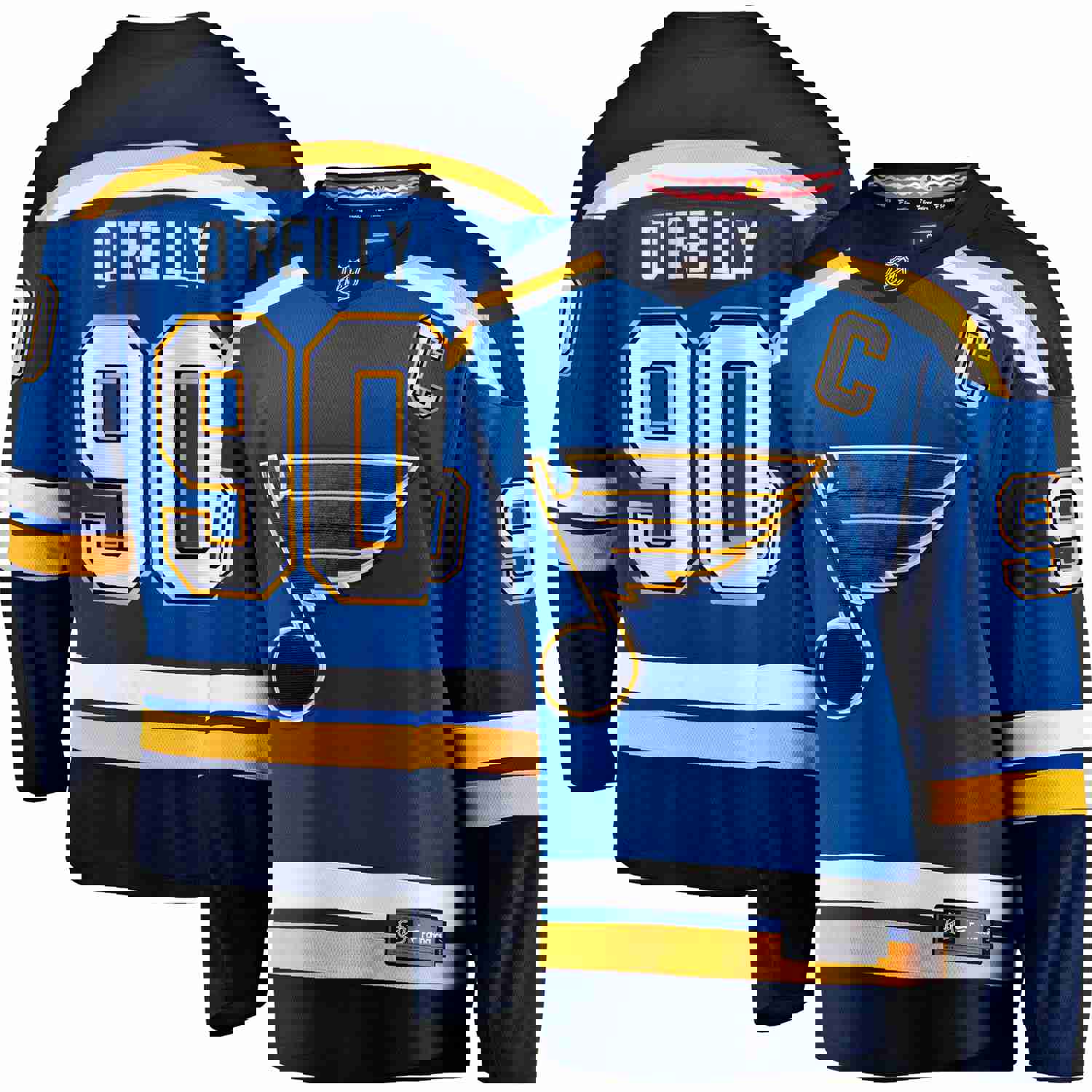 Ryan O'Reilly St. Louis Blues Fanatics Branded Home Captain Premier Breakaway Player Jersey - Blue