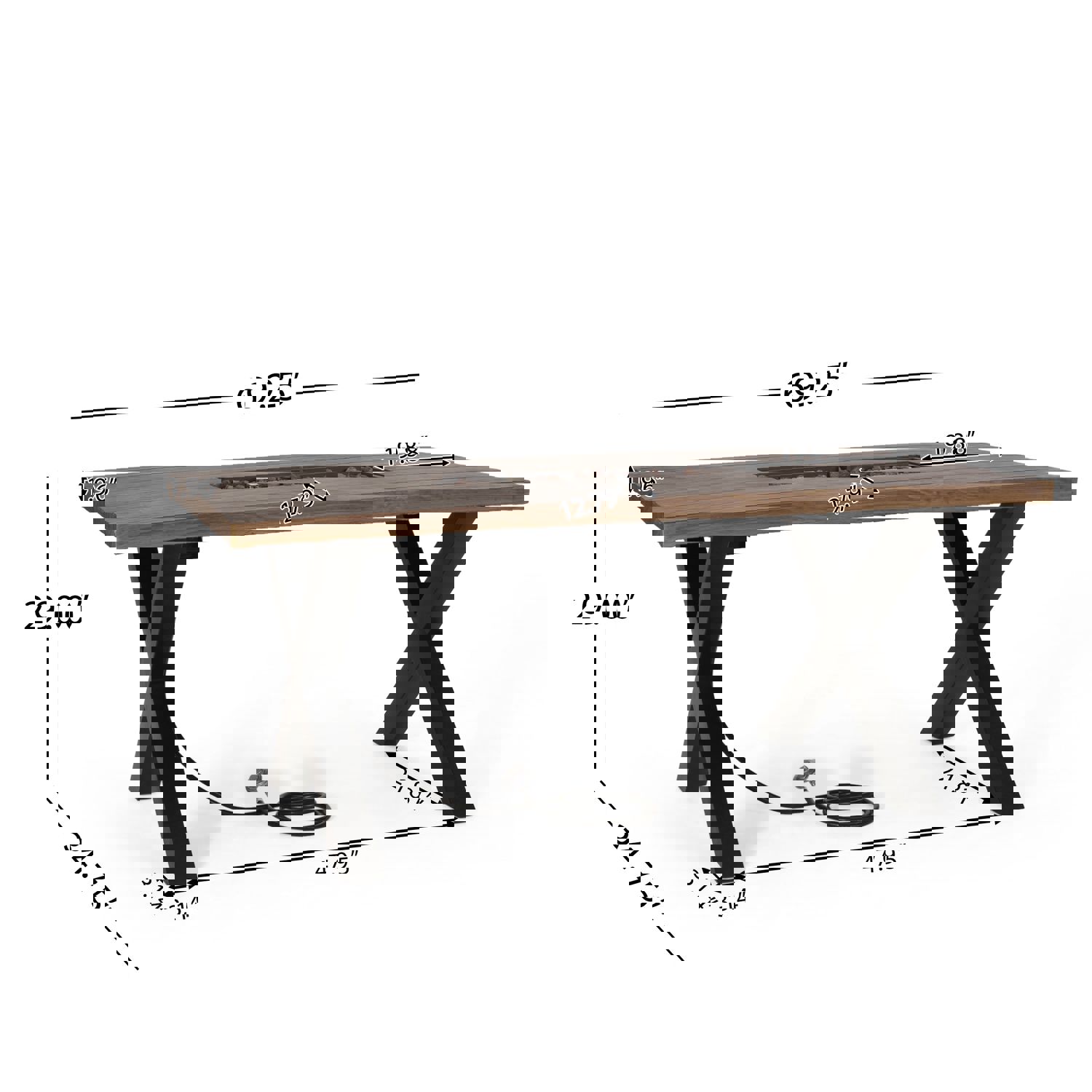 Hyrum Outdoor 40,000 BTU Fire Pit Dining Table with Tank Holder