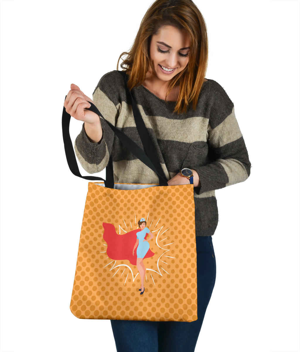 Healthcare Hero Cloth Tote Bag - Premium Poly Cotton Double-Sided Print