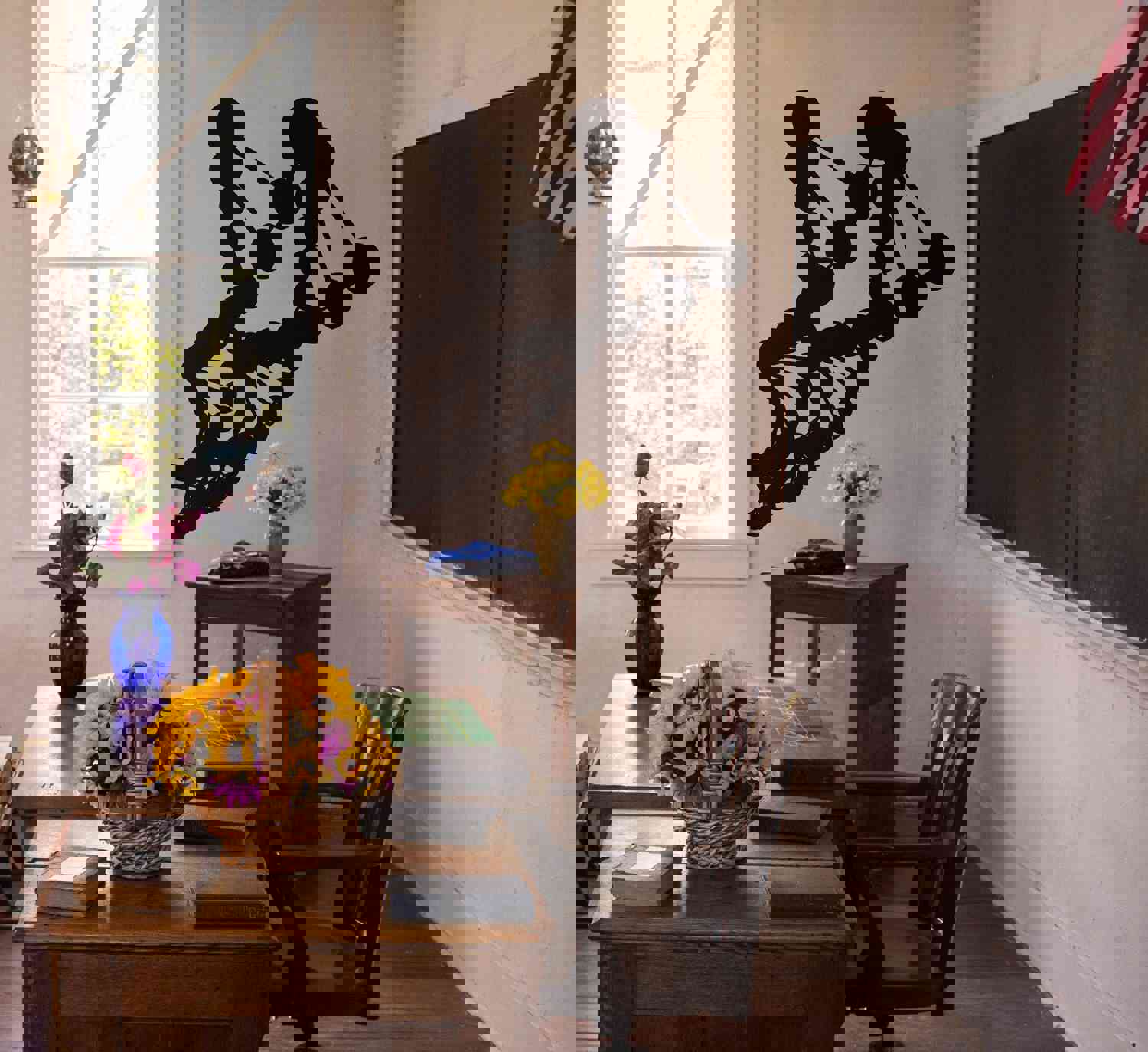 DNA Helix Vinyl Wall Decal Sticker - Science Classroom Decor