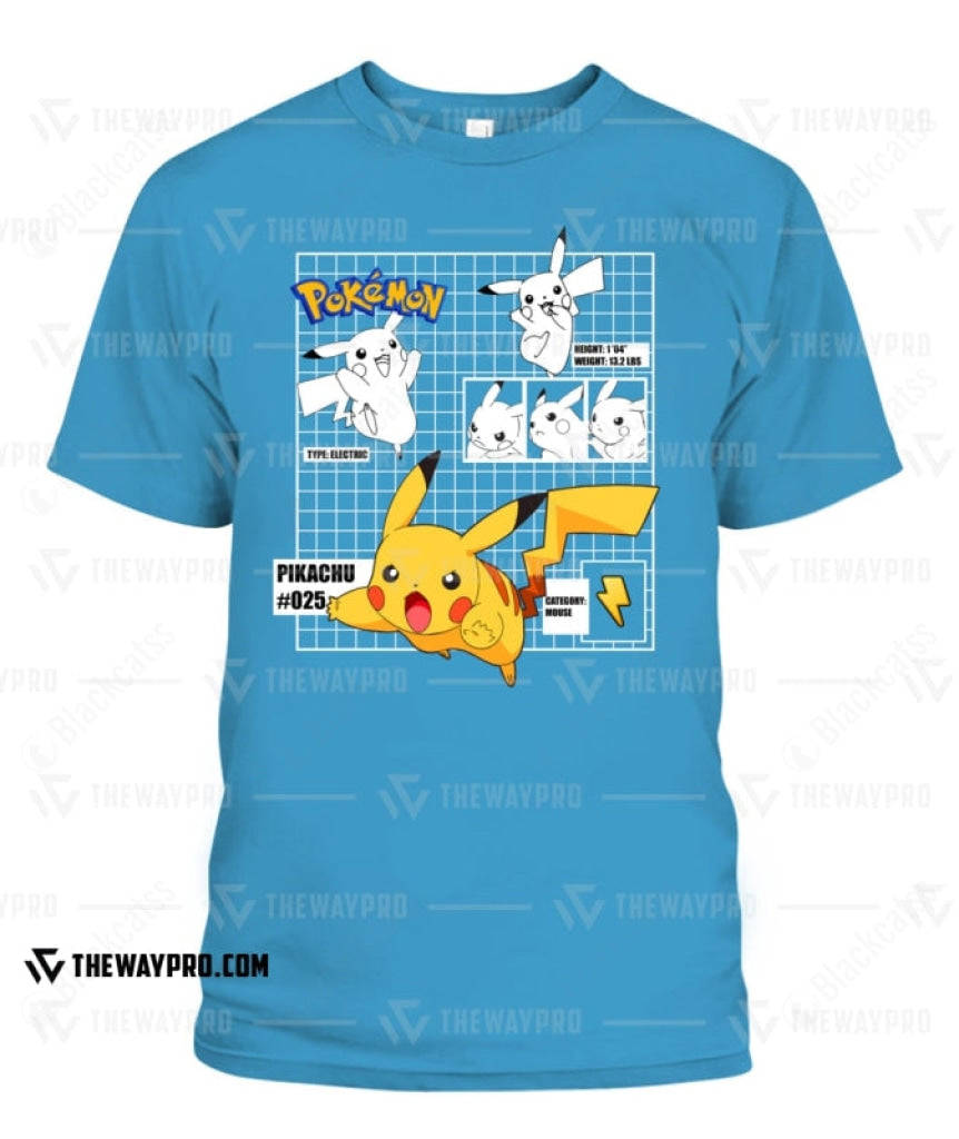 PKM Pikachu #025 Custom Graphic Apparel - Unisex Cotton T-Shirt