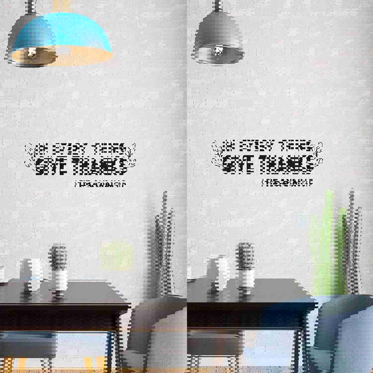Religious Quotes Vinyl Wall Sticker - Thessalonians 5:18 Bible Verse Decal