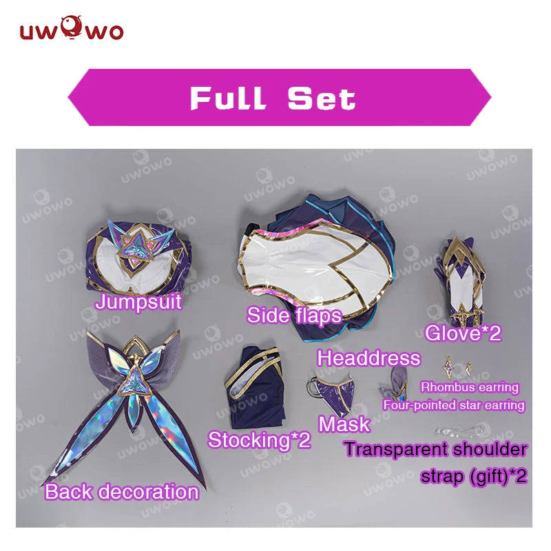 UWOWO Star Guardian Akali Cosplay Costume from League of Legends (LOL)