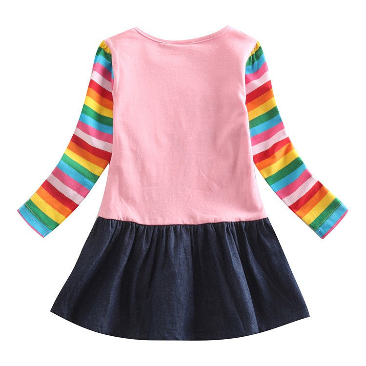 Nova Floral Baby Girl Dress - Long Sleeve Party Dress for Girls