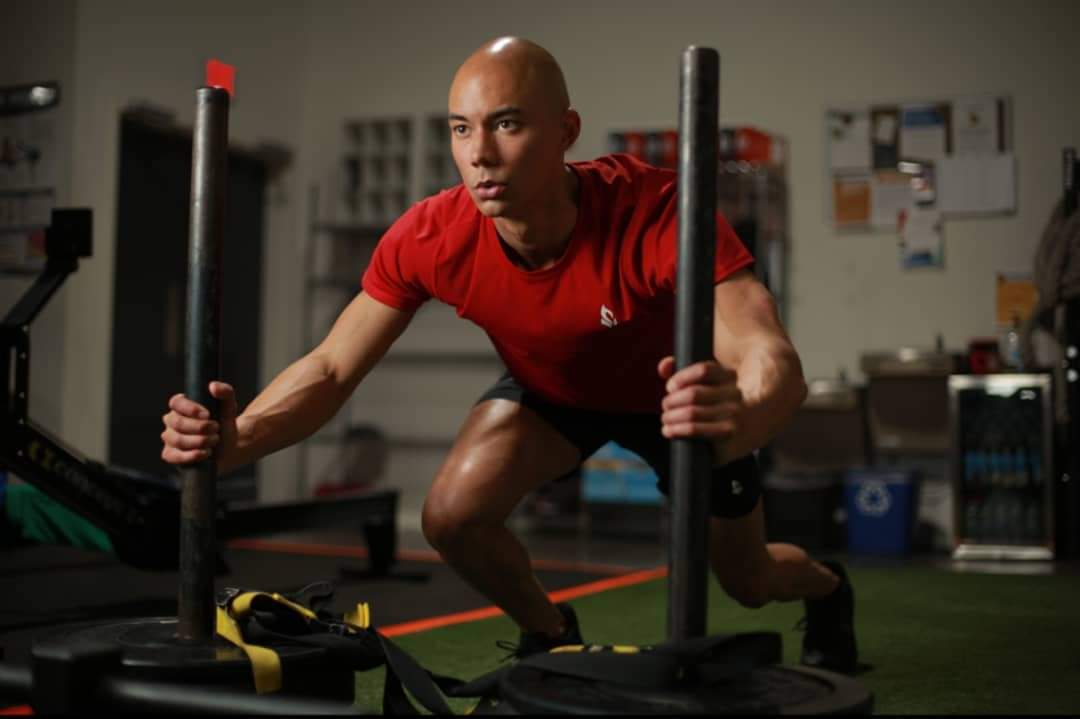 Red Sustainable & Ethical Fashion Fitness Shirt