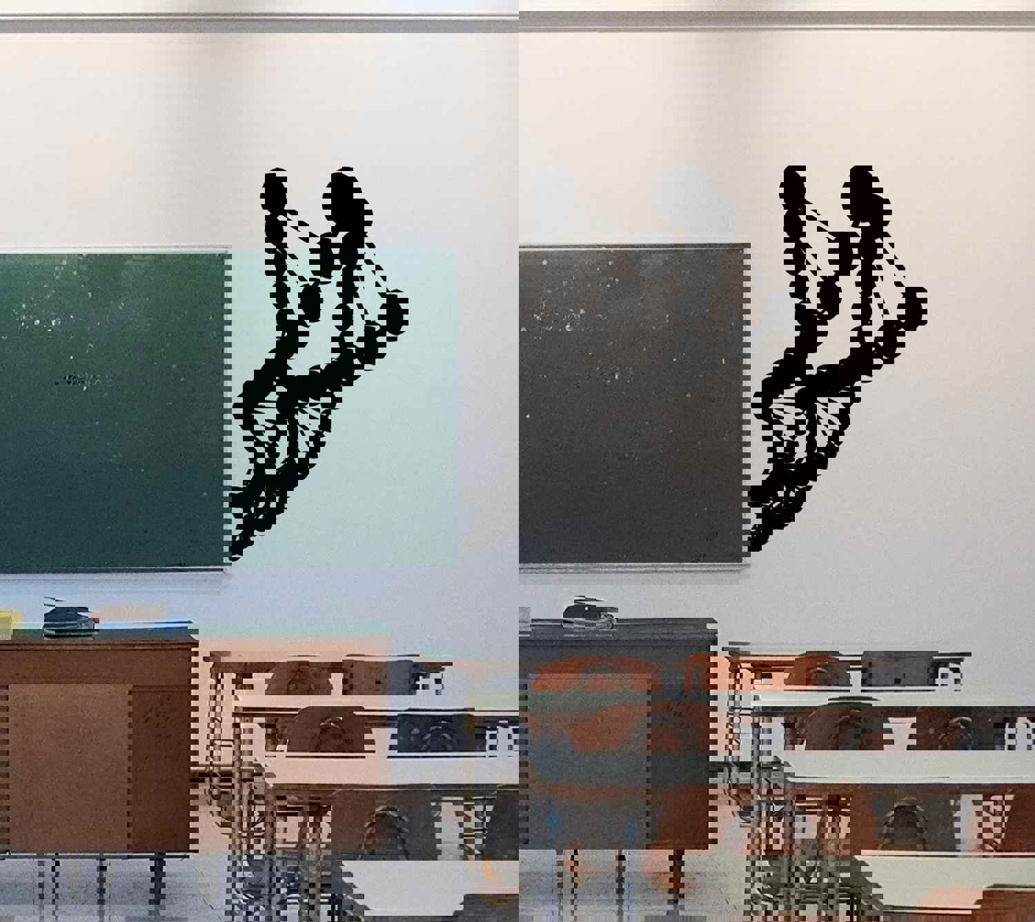 DNA Helix Vinyl Wall Decal Sticker - Science Classroom Decor