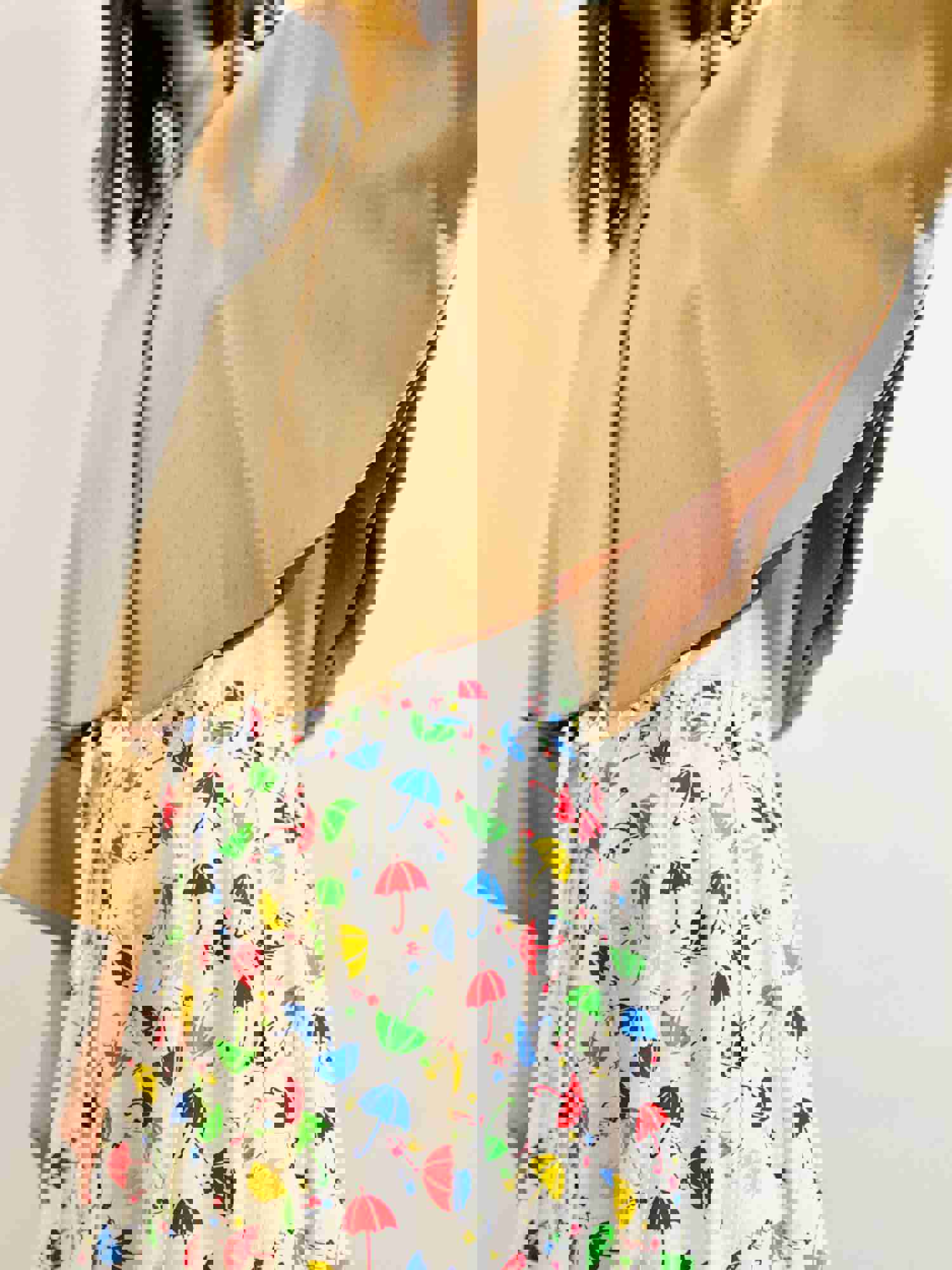 Vintage 1950s Dolman Sleeves Wool Caplet Jacket