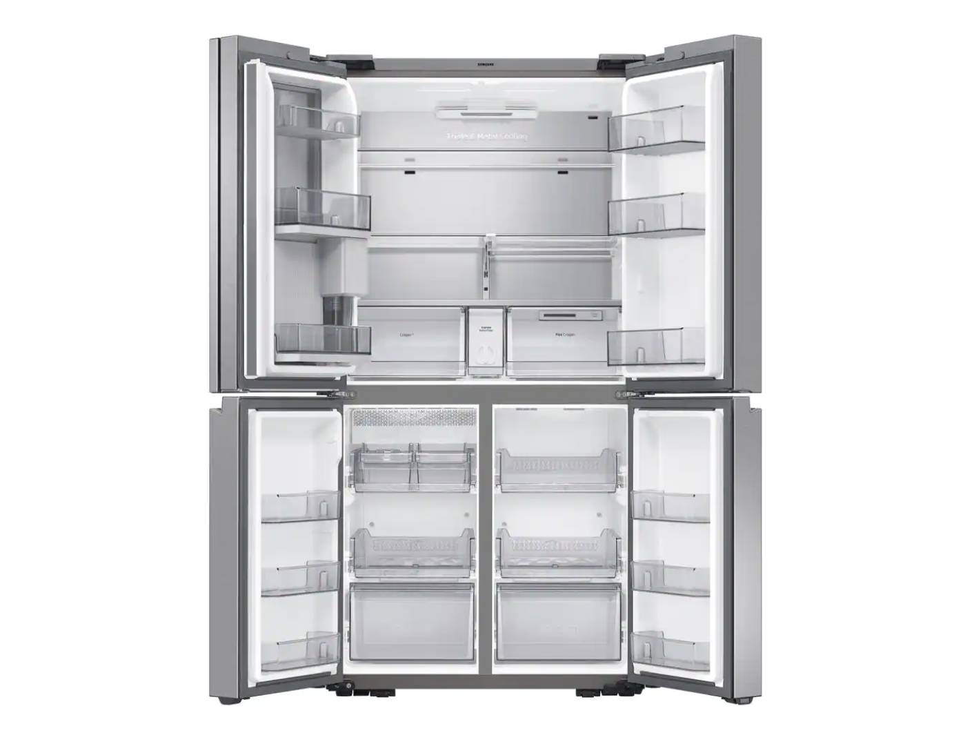 Samsung 29 cu. ft. 4-Door Flex French Door Refrigerator with WiFi, Beverage Center and Dual Ice Maker - Stainless Steel