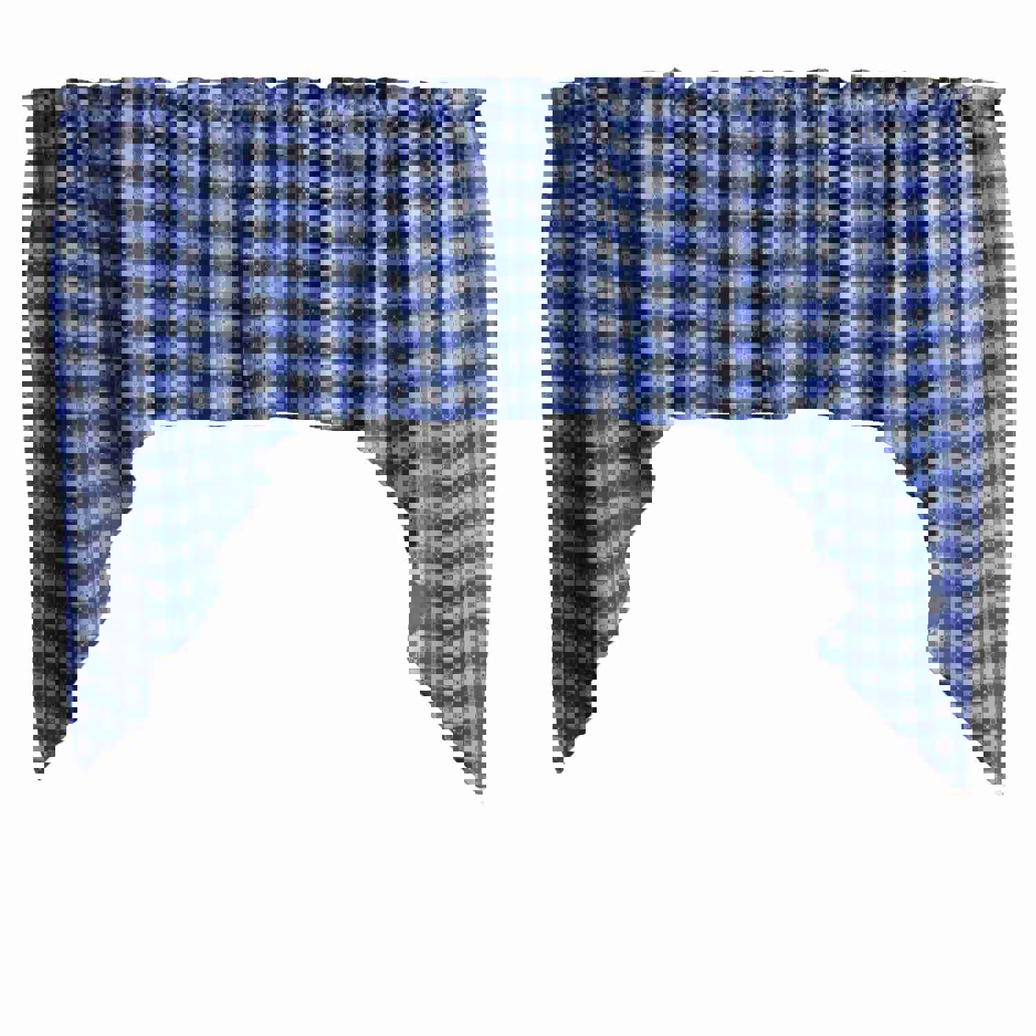Swag Valance Cotton Tavern Checkered Print 58 Wide / 36 Tall