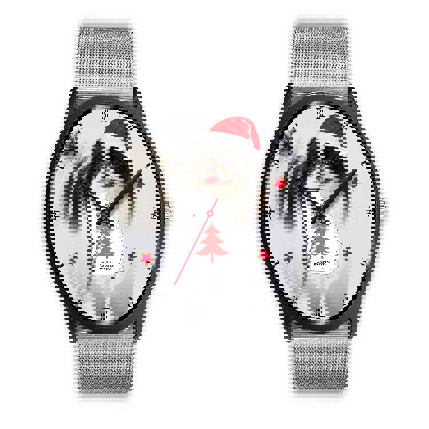 Japanese Chin Dog Georgia Christmas Special Wrist Watch